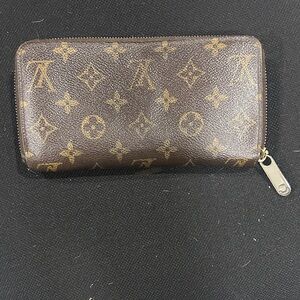 Louis Vuitton Brown Monogram Zip Wallet